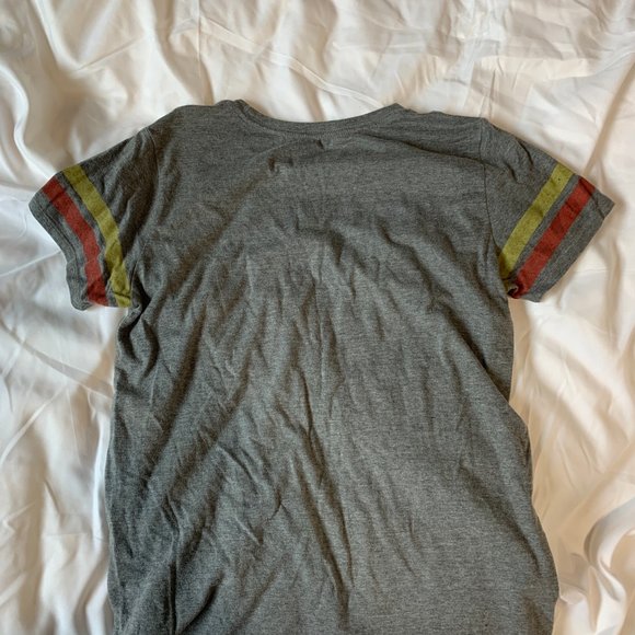 LUCKY BRAND Queen Rugby Sleeve Tee Size M - Picture 3 of 3